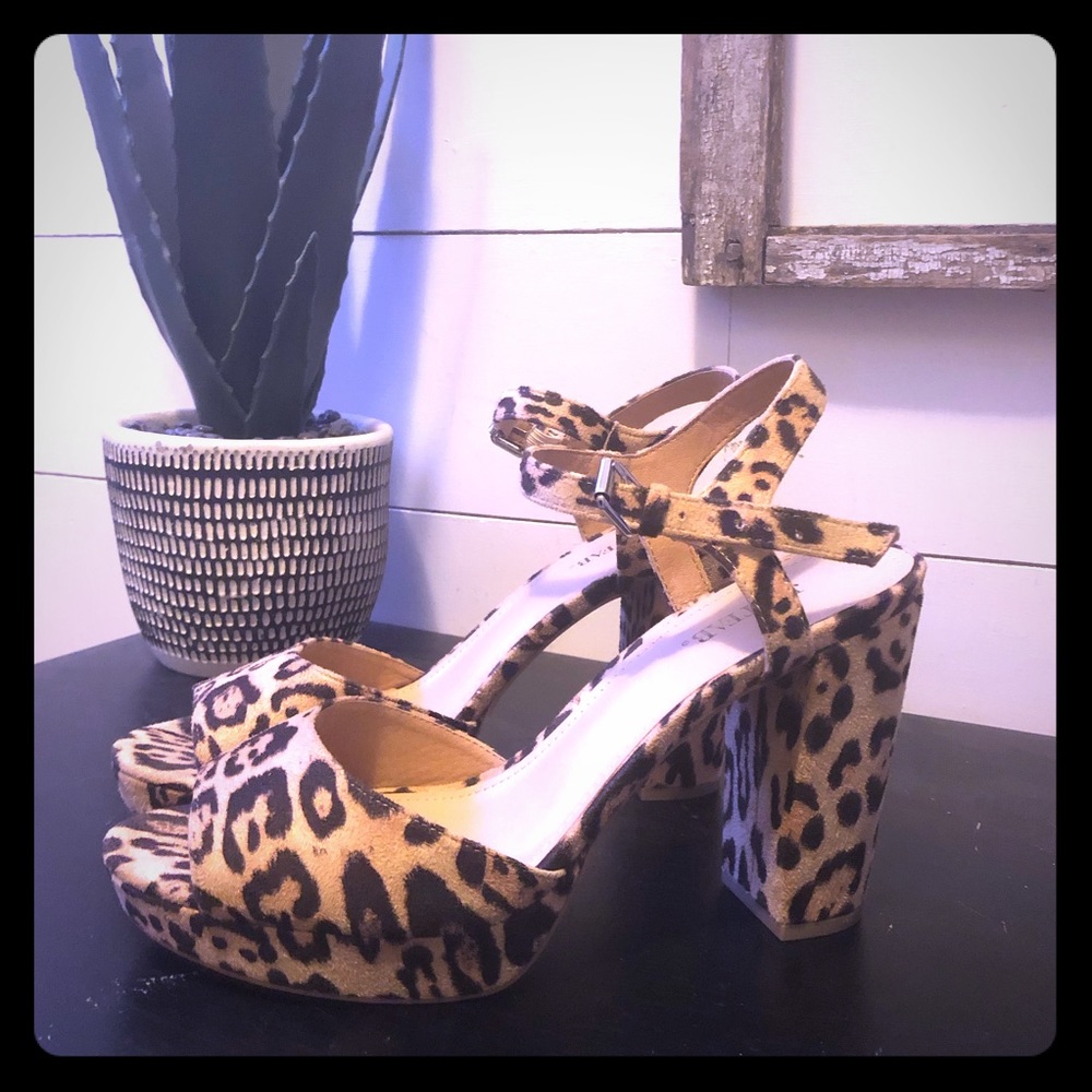 Cheetah print heels